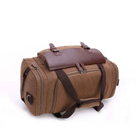 HKM-156947 Versatile Canvas Travel Hand Bag - High Capacity Waterproof Crossbody Duffel Bag