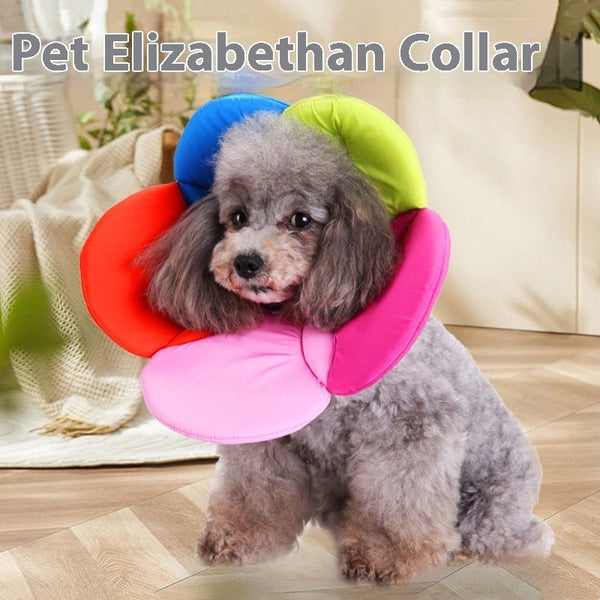 HKM-1570109 Colorful Floral Pet Bandana Dog Collar for All Sizes - Soft Cloth Design
