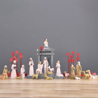 HKM-157011 20-Piece Nativity Scene Manger Resin Crafts Kit