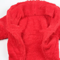 HKM-1570493 Personalized Pet Bathrobe Cloak in Red, Purple, Orange, Navy Blue - Casual Cloth Wear for Dogs