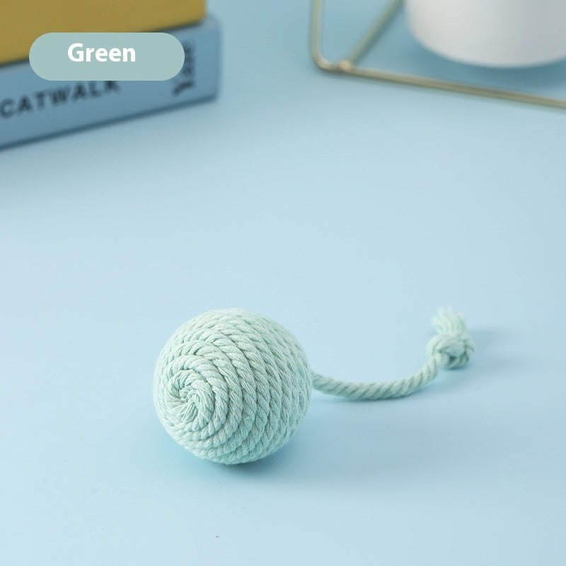 HKM-1570749 Sisal Ball Cat Toy in Vibrant Colors for Engaging Playtime Activities