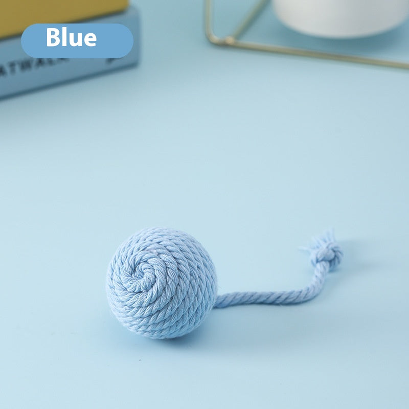 HKM-1570749 Sisal Ball Cat Toy in Vibrant Colors for Engaging Playtime Activities
