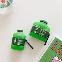 HKM-157075 Creative Silicone Tea Drink Earphone Case for AirPods and Bluetooth Headsets