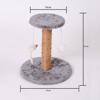 HKM-1571389 Vertical Cat Scratching Post with Claw Grinder - Durable Wood & Linen Climbing Frame, Indoor Use