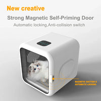 HKM-157139 Automatic Pet Hair Drying Box for Cats and Small Dogs – Portable Grooming Device with Battery Power