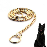HKM-1571901 Silver Metal Dog Collar - Durable and Stylish Design for Your Pet