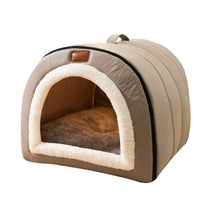 HKM-1572157 Portable Quilted Pet Nest for Small and Medium Dogs and Cats, Available in Gray and Green