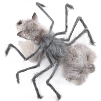 HKM-1572285 Spider-Inspired Pet Costume for Halloween - Gray, Brown, Black, and Purple - Multiple Sizes Available