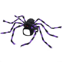 HKM-1572285 Spider-Inspired Pet Costume for Halloween - Gray, Brown, Black, and Purple - Multiple Sizes Available