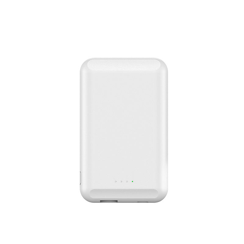 HKM-157267 Compact Back Clip Power Bank with Lithium Polymer Battery - Portable Plastic Design (85x55x12mm)