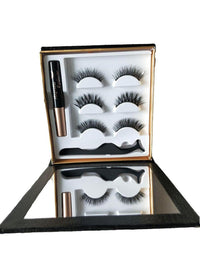 HKM-157267 Magnetic Liquid Eyeliner & Handmade False Eyelashes Set