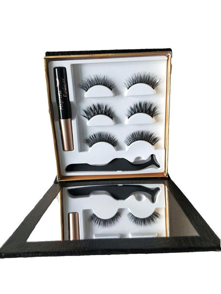 HKM-157267 Magnetic Liquid Eyeliner & Handmade False Eyelashes Set