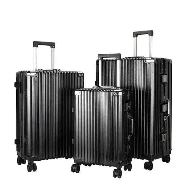 HKM-157267 Stylish Custom Logo 20-28 Inch PC Suitcase for Men - Durable Aluminium Travel Luggage