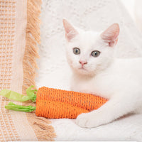 HKM-1575357 Interactive Cat Toys Set with Carrot Bites, Grinding Stick, and Ringing Stones