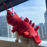 HKM-1575485 Lobster-Themed Funny Outfit for Cats - Sizes XS to XL