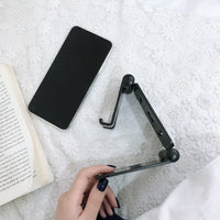 HKM-157587 Folding Mobile Phone Stand for Live Streaming - ABS, 4 Colors: Green, White, Black, Pink