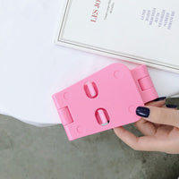 HKM-157587 Folding Mobile Phone Stand for Live Streaming - ABS, 4 Colors: Green, White, Black, Pink