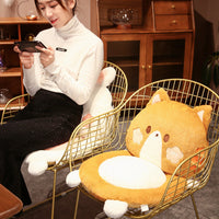HKM-157715 Cartoon Animal Plush Cushion Chair - Panda, Cat, Dog, Rabbit - Thickened Seat 45x45x9cm