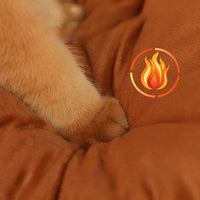 HKM-1577917 Self-Warming Indoor Cat Bed Tent with Removable Washable Cover - Cozy Pet Shelter for Dogs and Cats