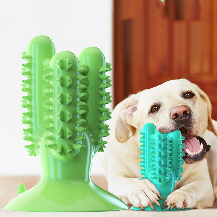 HKM-1578685 Dog Bite Resistant Rubber Teething Stick - Green, Blue, Yellow, 92*92*128cm