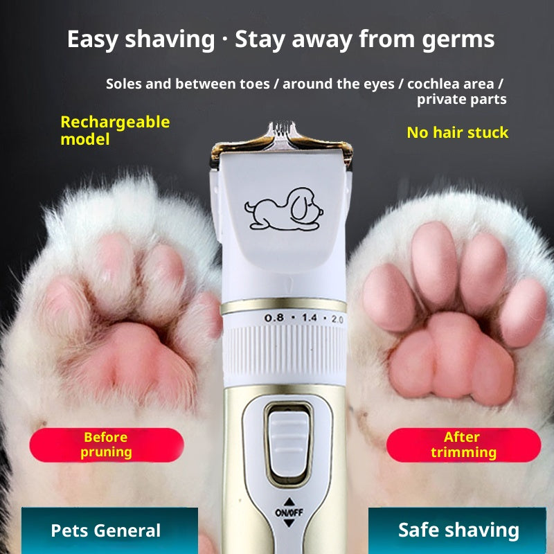 HKM-1579453 High Power Professional Pet Shaver for Dogs and Cats - Includes Spare Blades and Various Attachments