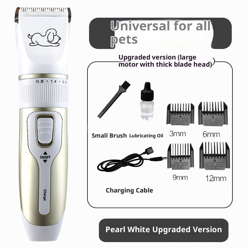 HKM-1579453 High Power Professional Pet Shaver for Dogs and Cats - Includes Spare Blades and Various Attachments