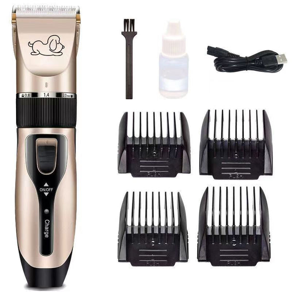HKM-1579453 High Power Professional Pet Shaver for Dogs and Cats - Includes Spare Blades and Various Attachments