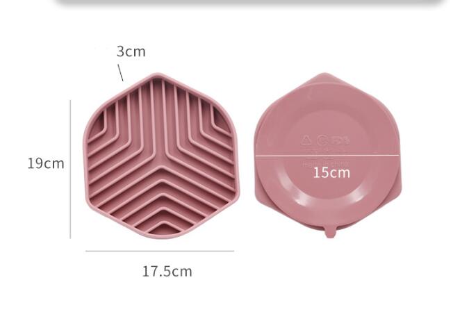 HKM-1579837 Silicone Licking Pad for Pets - Anti-Choke Slow Feeding, Grass Green, Light Blue, Pink