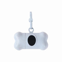 HKM-1580093 Wheat Straw Portable Pet Waste Bag Bone Dispenser in Multiple Colors