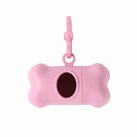HKM-1580093 Wheat Straw Portable Pet Waste Bag Bone Dispenser in Multiple Colors