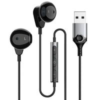 HKM-158035 USB Wired Gaming Headphones with 2.3M Cable, Built-in Microphone and Volume Control