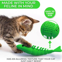HKM-1581117 Cat Teething Toy with Catnip and Bell for Interactive Play – Durable Rubber, Easy to Clean, 360 Degree Teeth Cleaning