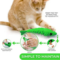 HKM-1581117 Cat Teething Toy with Catnip and Bell for Interactive Play – Durable Rubber, Easy to Clean, 360 Degree Teeth Cleaning
