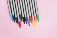 HKM-158163 Dual Tip Felt Tip Markers - Assorted Colours for Art, School and Office Use
