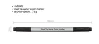 HKM-158163 Dual Tip Felt Tip Markers - Assorted Colours for Art, School and Office Use