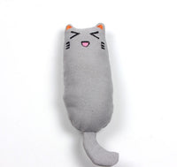 HKM-1582269 Chubby Cotton Cat Toy - Burlap and Padded Cotton in Various Colors