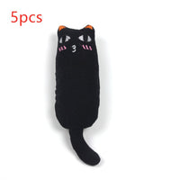 HKM-1582269 Chubby Cotton Cat Toy - Burlap and Padded Cotton in Various Colors