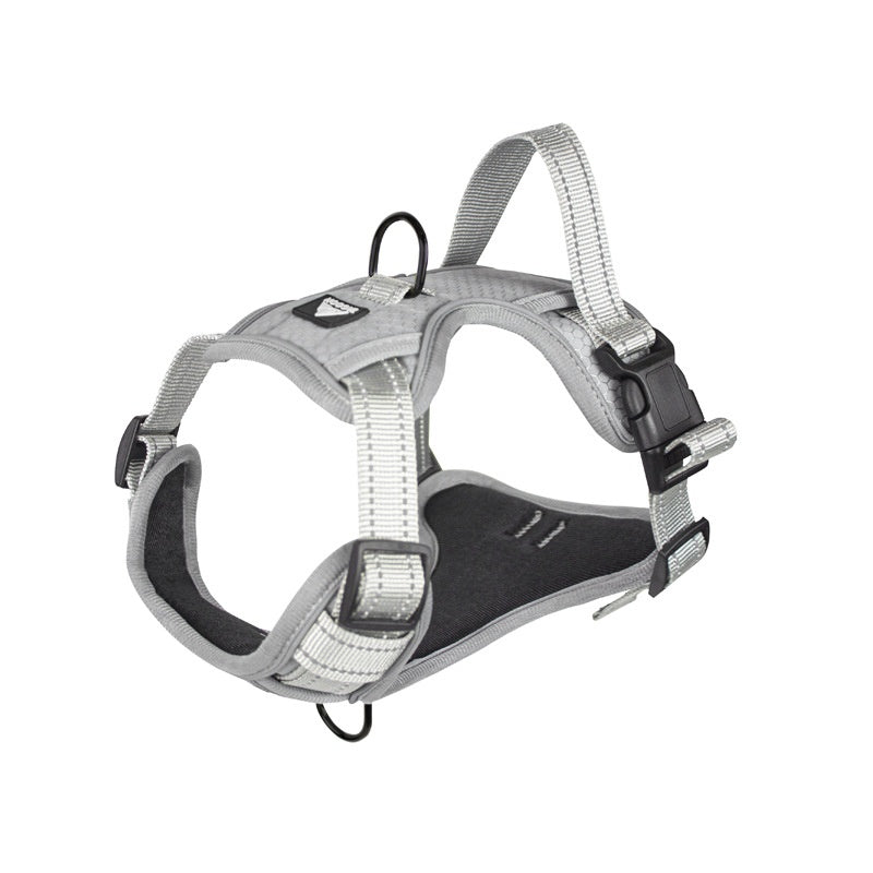 HKM-1582909 Reflective Dog Harness with Adjustable Chest Strap and Strong Leash Rope
