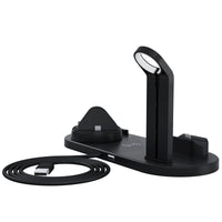 HKM-158291 Three-in-One Desktop Wireless Charger Stand - Compatible with Multiple Devices