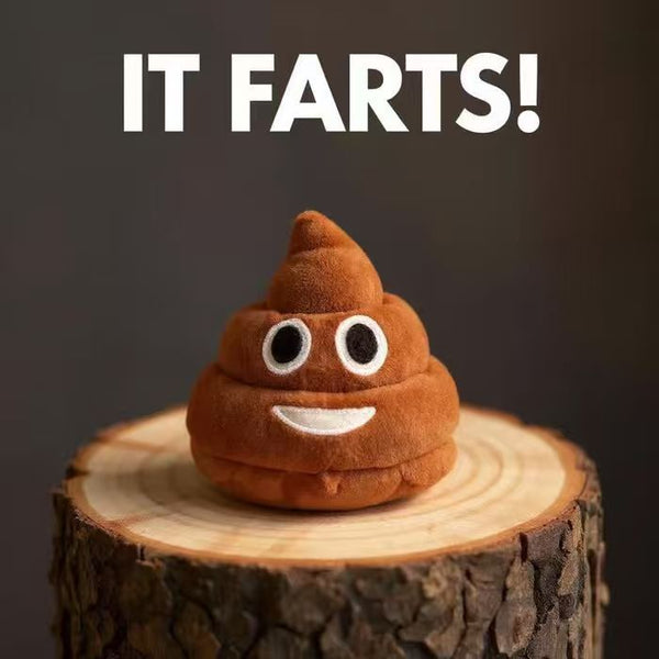 HKM-1583293 Farting Plush Poop Doll Pet Toy with Sound Effects - 12 cm, 70 g