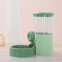 HKM-1583805 Automatic Puppy & Cat Hanging Water Feeder with 1.2L Capacity in Green Grass and Cloud White