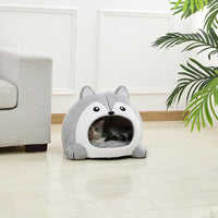 HKM-1585853 Cozy Fox-Shaped Indoor Cat Bed with Removable Cushion in Various Sizes