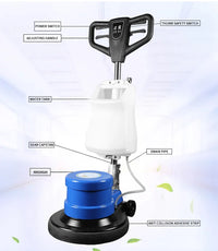 HKM-158611 18-Inch Multifunctional Floor Buffer and Burnisher with 154 RPM Rotation