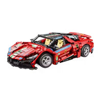 HKM-158675 1:14 Speed Car Building Block Set for STEM Learning - 50 Piece Plastic Modeling Toy