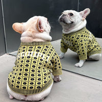 HKM-1587389 Cozy Winter Sweater and Hat Set for Dogs and Cats