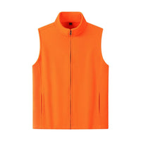 HKM-1589053 Double-Sided Fleece Cardigan with Zipper and Stand Collar for Men