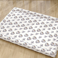 HKM-1589437 Round Cold Gel Ice Mat for Pets - Soft, Washable, Cute Cartoon Design
