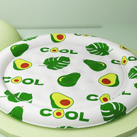 HKM-1589437 Round Cold Gel Ice Mat for Pets - Soft, Washable, Cute Cartoon Design