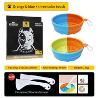 HKM-1589565 Collapsible Pet Feeding Bowl - Portable and Lightweight Design for Dogs and Cats