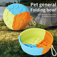 HKM-1589565 Collapsible Pet Feeding Bowl - Portable and Lightweight Design for Dogs and Cats